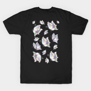 Rainbow Pearl Butterflies T-Shirt